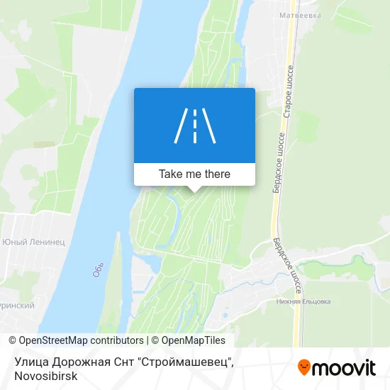 Улица Дорожная Снт "Строймашевец" map