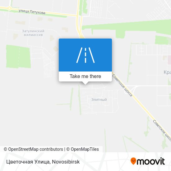 Цветочная Улица map