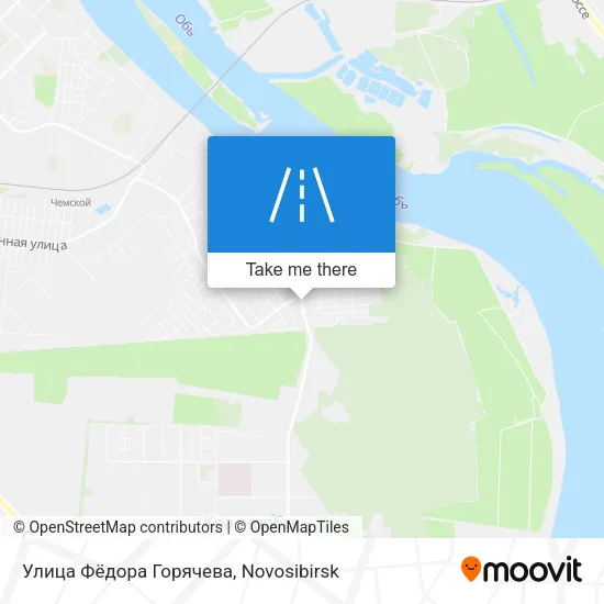 Улица Фёдора Горячева map