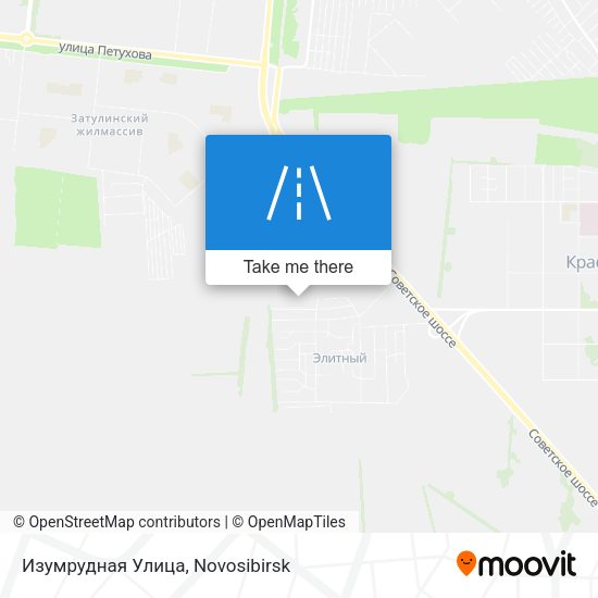 Изумрудная Улица map