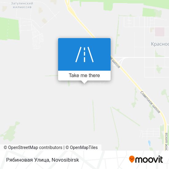 Рябиновая Улица map