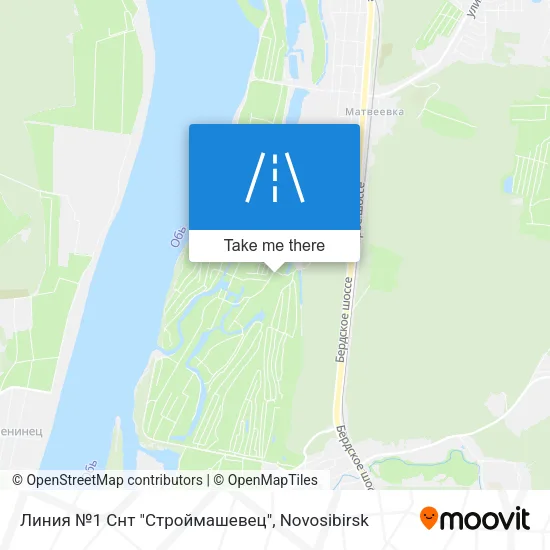 Линия №1 Снт "Строймашевец" map
