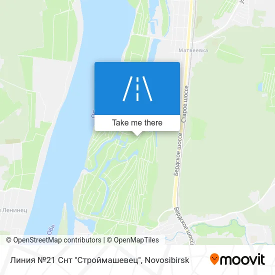 Линия №21 Снт "Строймашевец" map