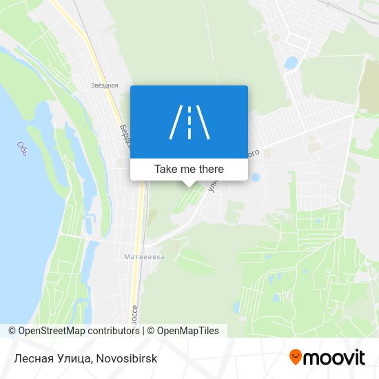 Лесная Улица map