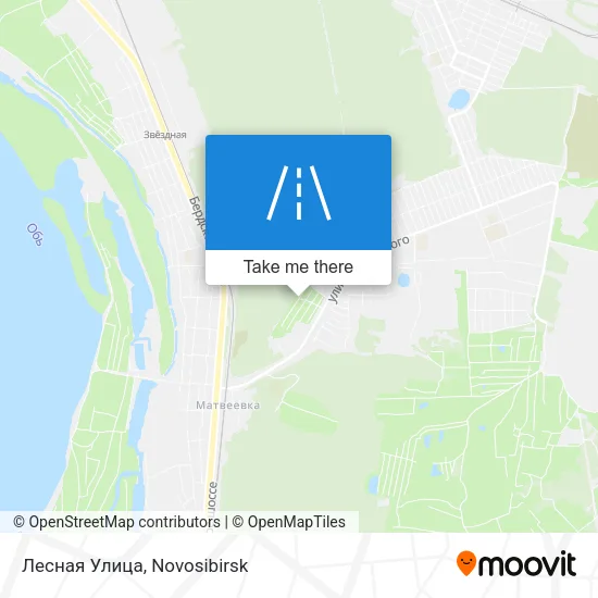 Лесная Улица map