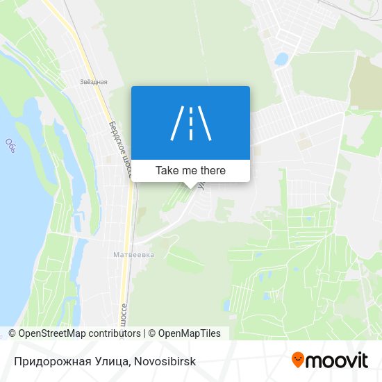 Придорожная Улица map