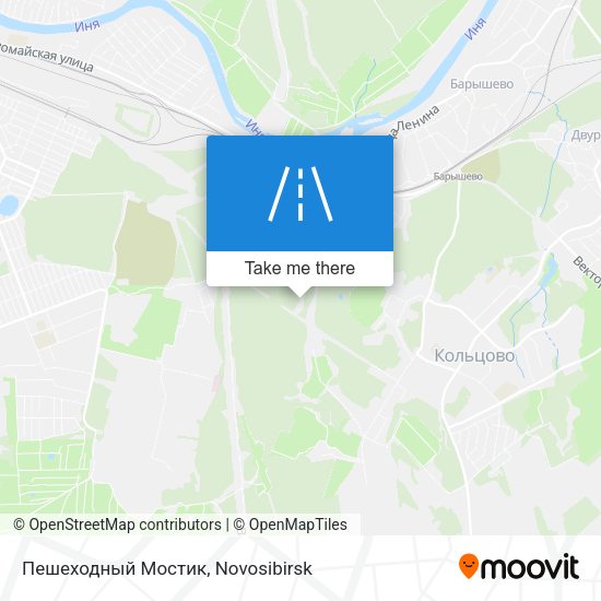 Пешеходный Мостик map