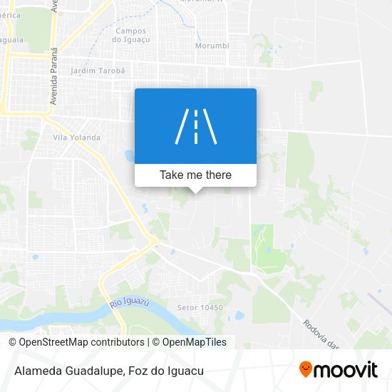 Alameda Guadalupe map
