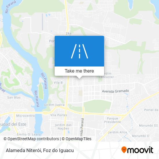 Alameda Niterói map