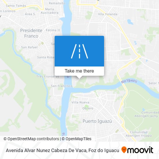 Avenida Alvar Nunez Cabeza De Vaca map