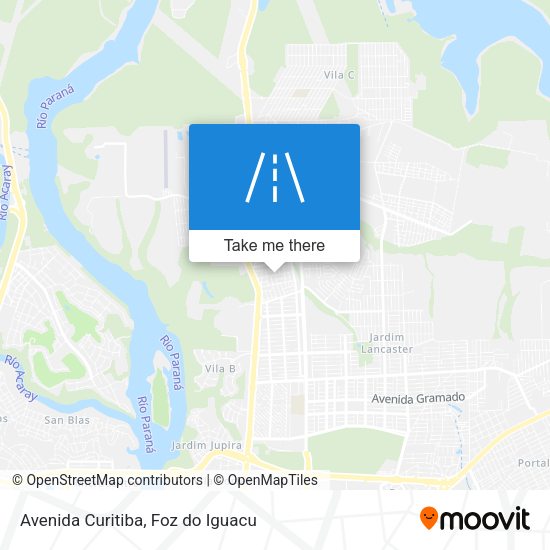 Avenida Curitiba map