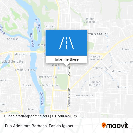Rua Adoniram Barbosa map