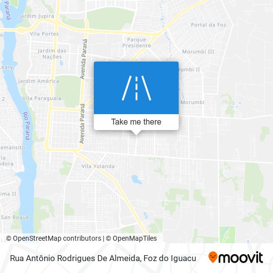 Rua Antônio Rodrigues De Almeida map