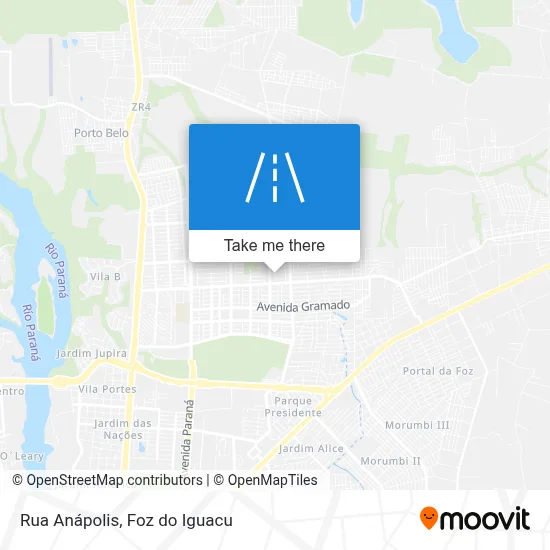 Rua Anápolis map