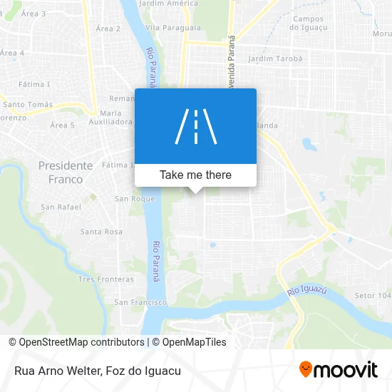 Rua Arno Welter map