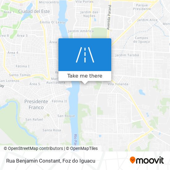Mapa Rua Benjamin Constant