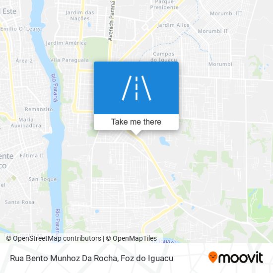 Mapa Rua Bento Munhoz Da Rocha