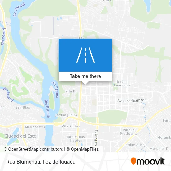 Rua Blumenau map