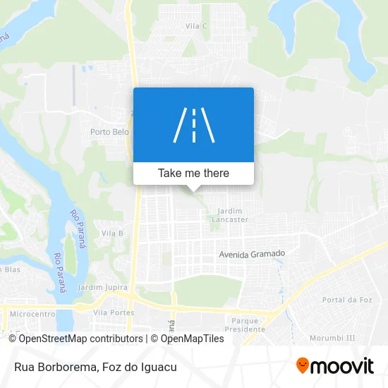 Rua Borborema map