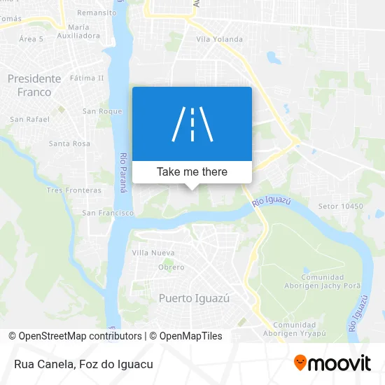 Rua Canela map