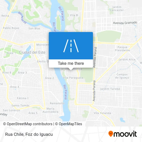 Rua Chile map