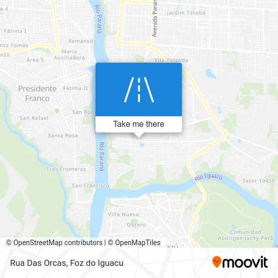 Rua Das Orcas map