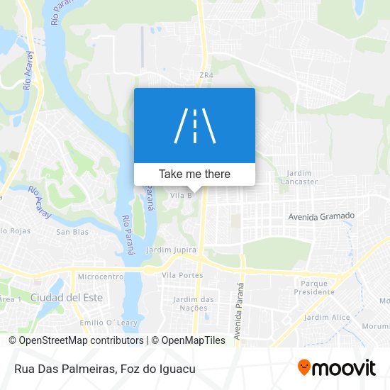 Rua Das Palmeiras map