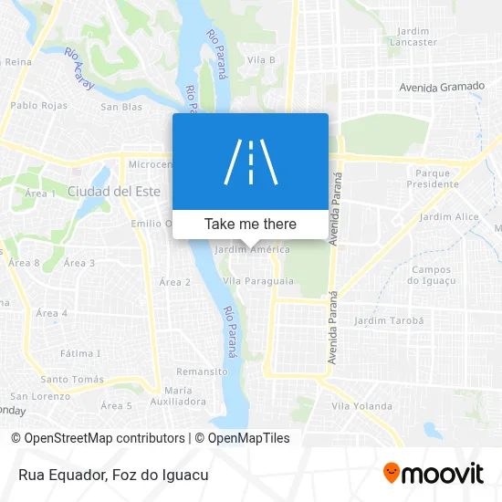 Rua Equador map