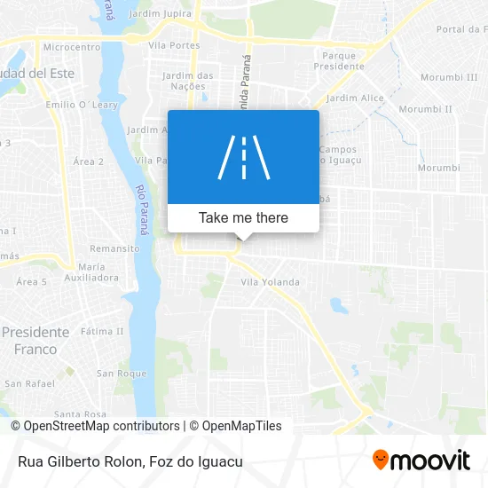 Rua Gilberto Rolon map