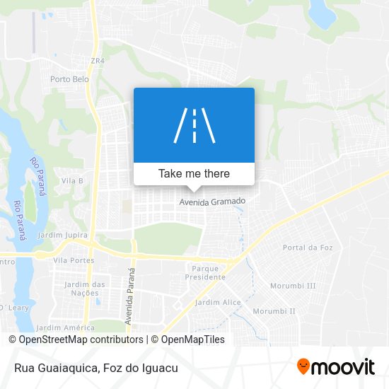 Rua Guaiaquica map