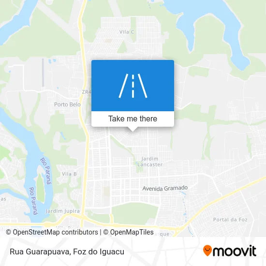 Rua Guarapuava map
