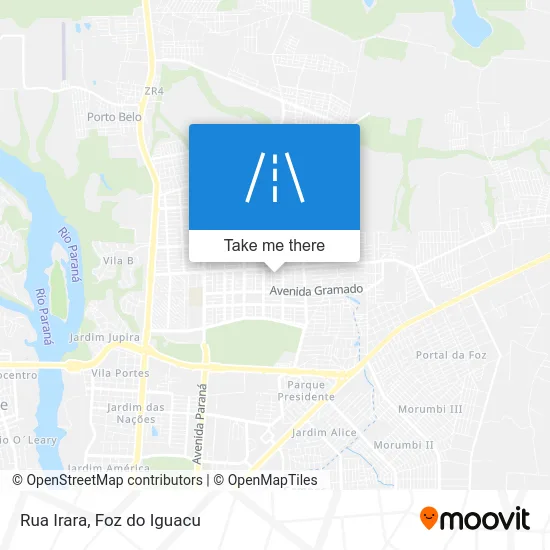 Rua Irara map