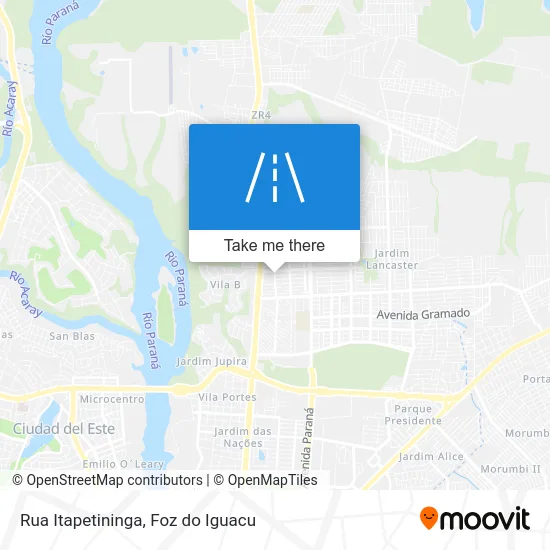 Rua Itapetininga map