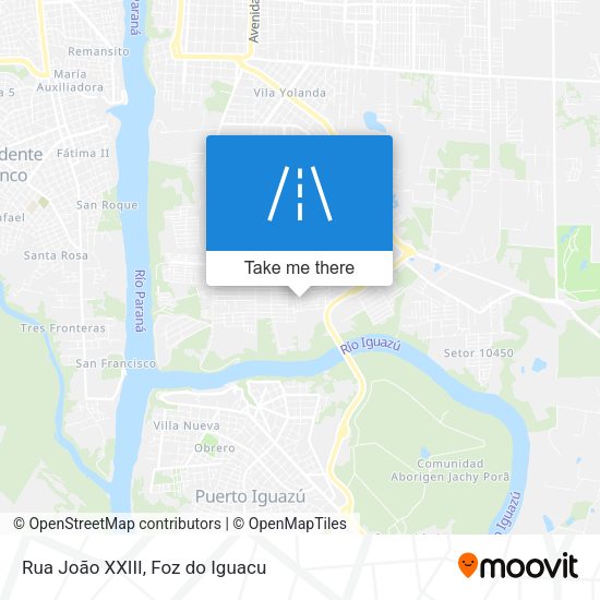Rua João XXIII map