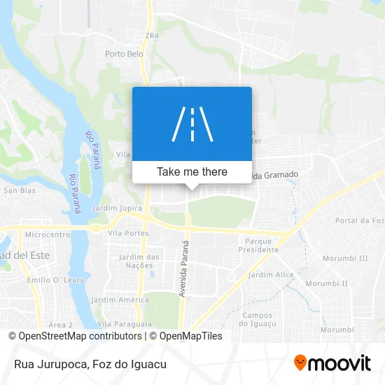 Rua Jurupoca map