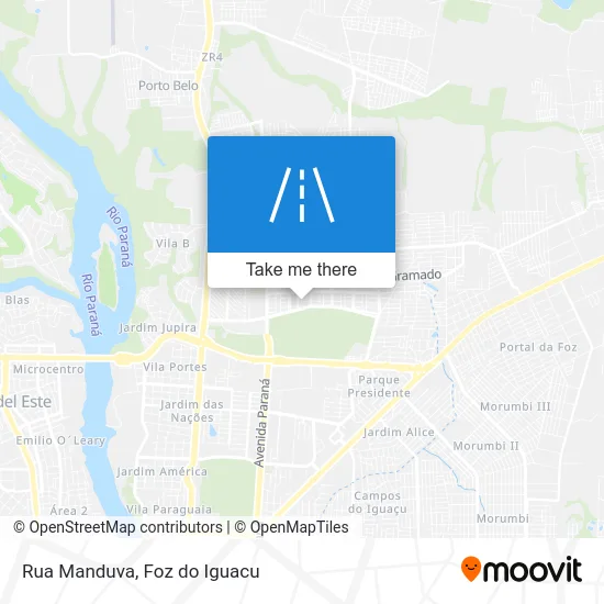 Rua Manduva map