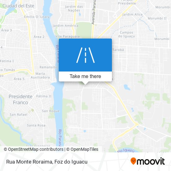 Rua Monte Roraima map