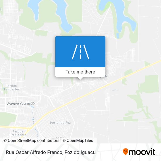 Rua Oscar Alfredo Franco map