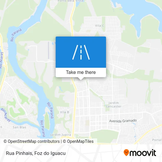 Rua Pinhais map