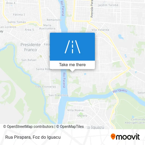 Rua Pirapara map