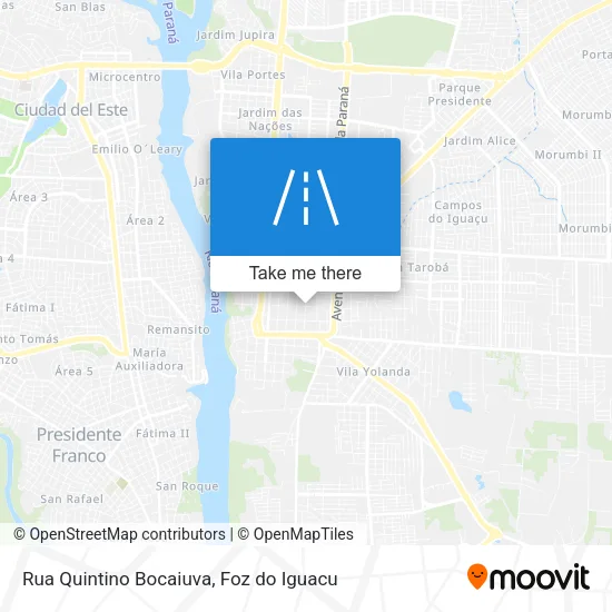 Rua Quintino Bocaiuva map