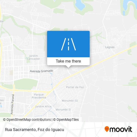 Rua Sacramento map