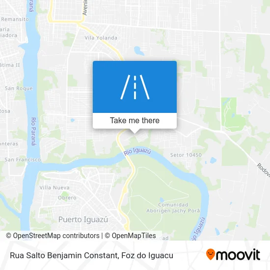 Rua Salto Benjamin Constant map