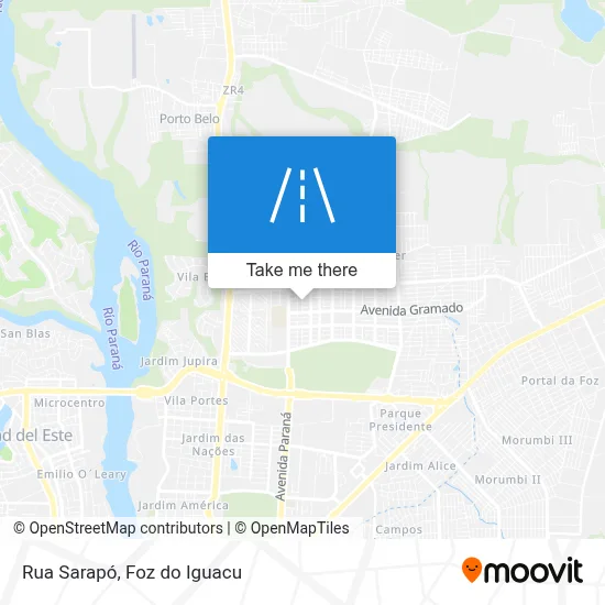 Rua Sarapó map