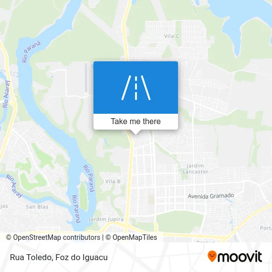 Rua Toledo map