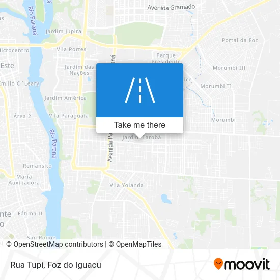 Rua Tupi map