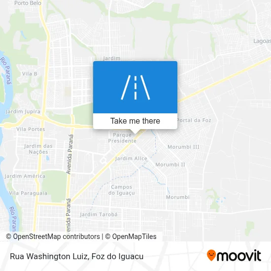 Rua Washington Luiz map