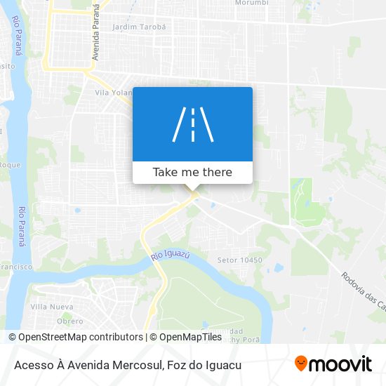 Acesso À Avenida Mercosul map