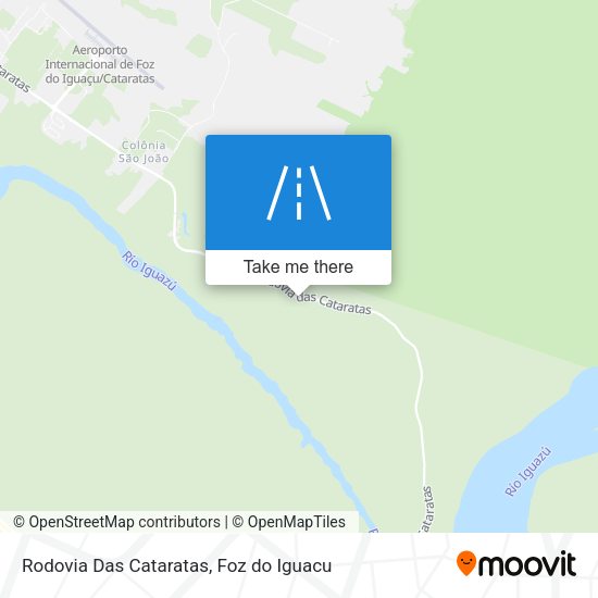 Rodovia Das Cataratas map
