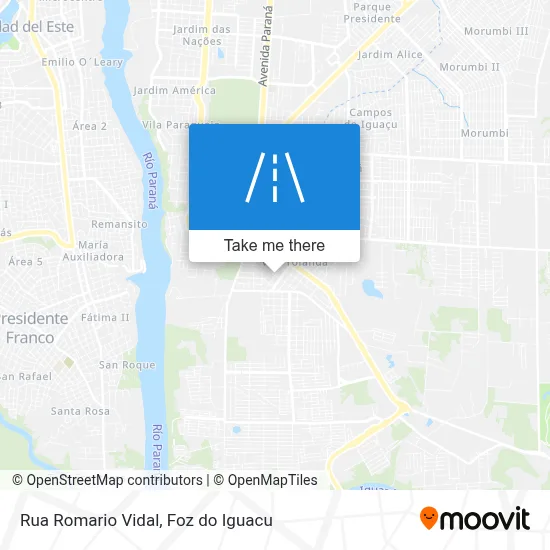 Rua Romario Vidal map